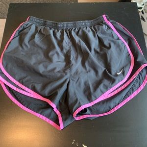 Purple and Black Nike Running Shorts
